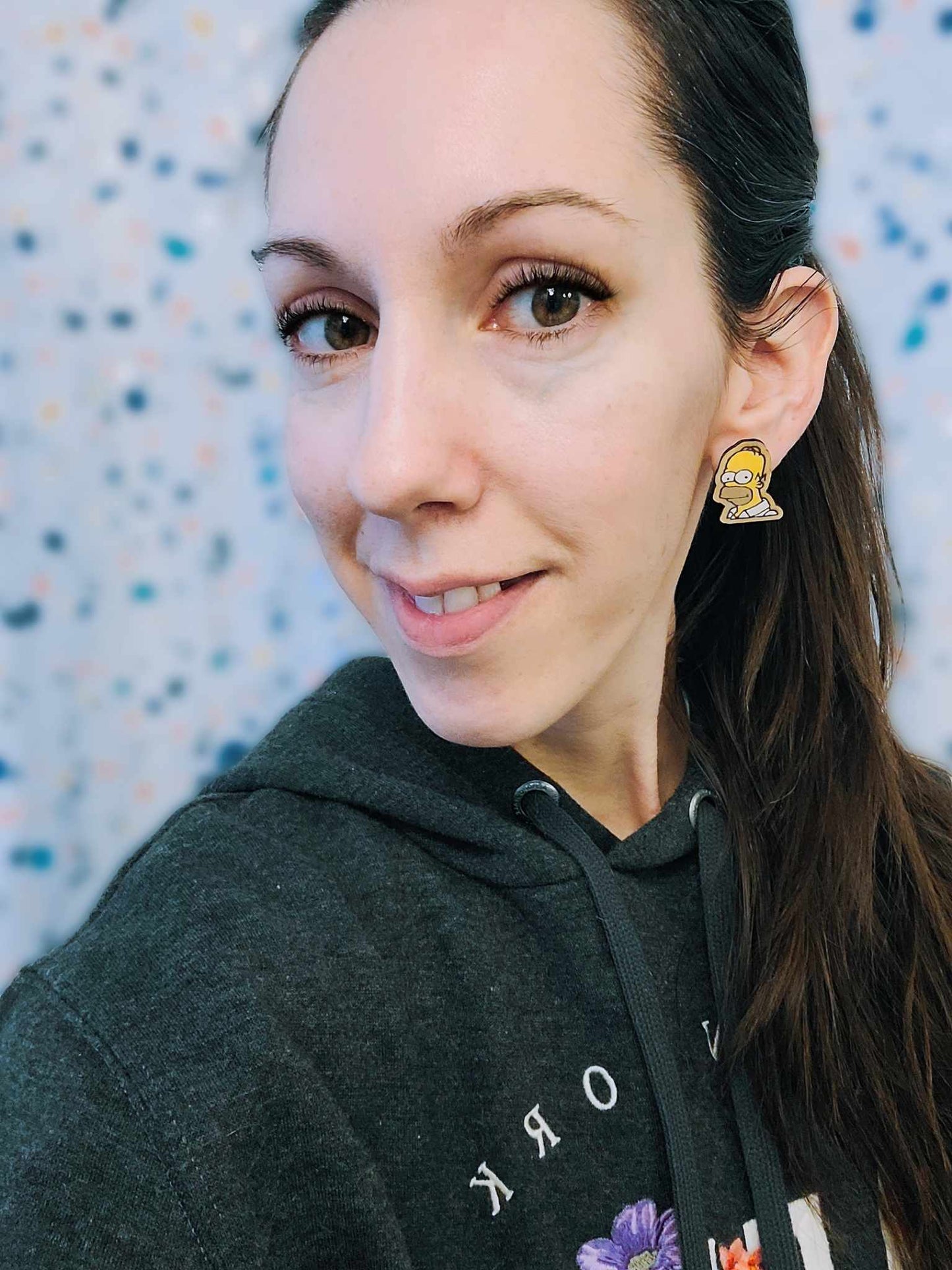 Family Man and Donut Earrings