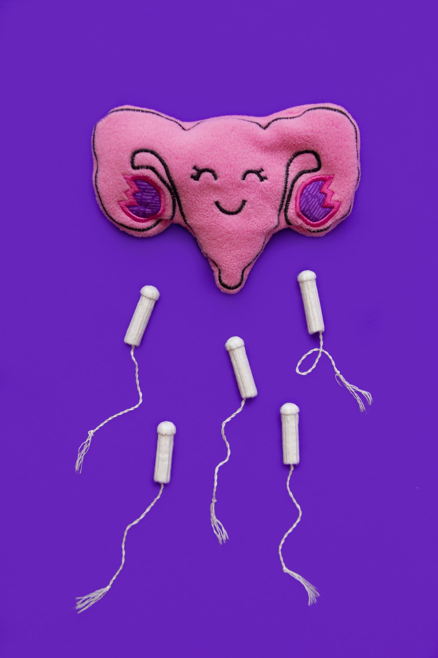 Uterus-Shaped Heat Pad - Adorable and functional! Microwaveable rice-filled uterus for soothing warmth. Perfect for comfort and relaxation