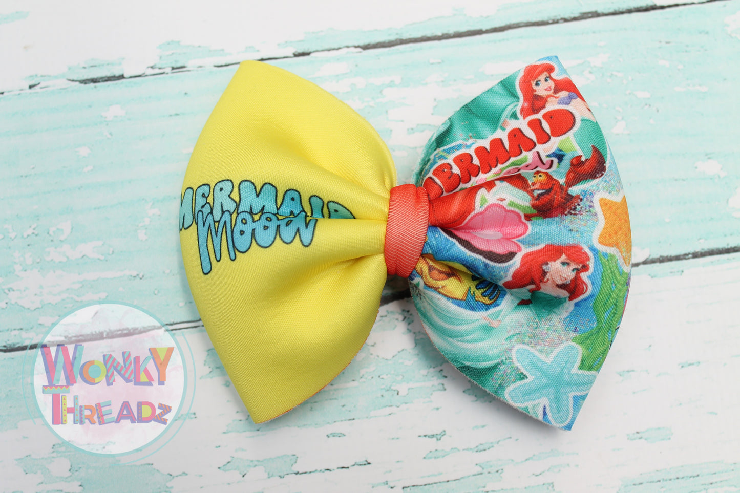 Mermaid Mood Scuba Hair Bow - Dive into Style with The Little Mermaid