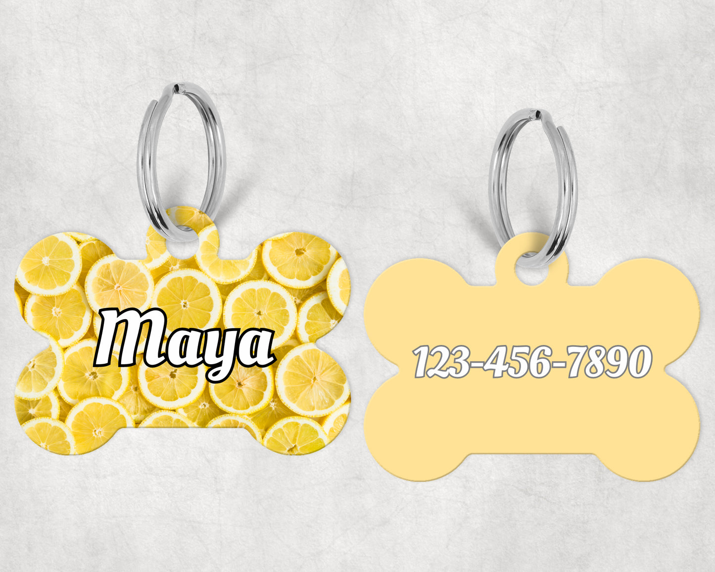 lemon pet tag