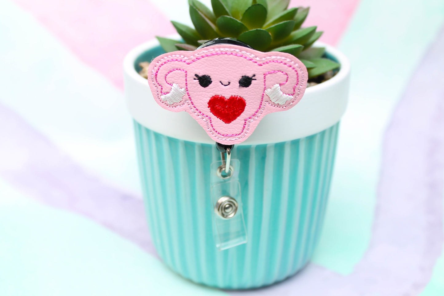 Uterus Badge Reel