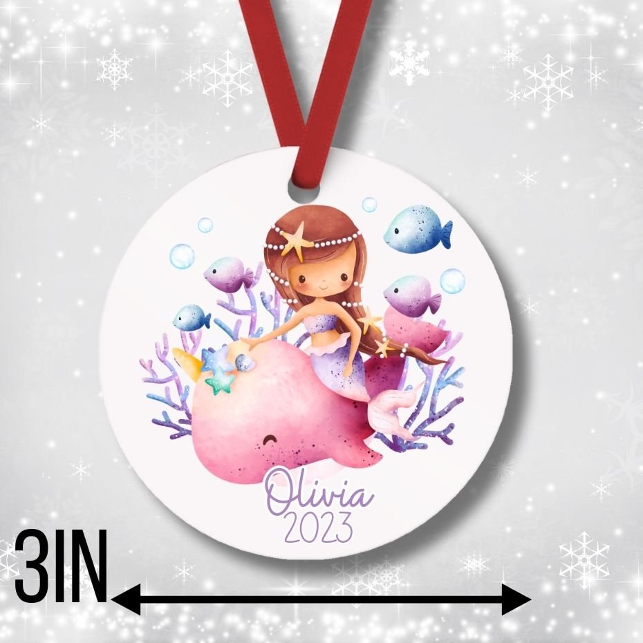 Personalized Mermaid Ornament