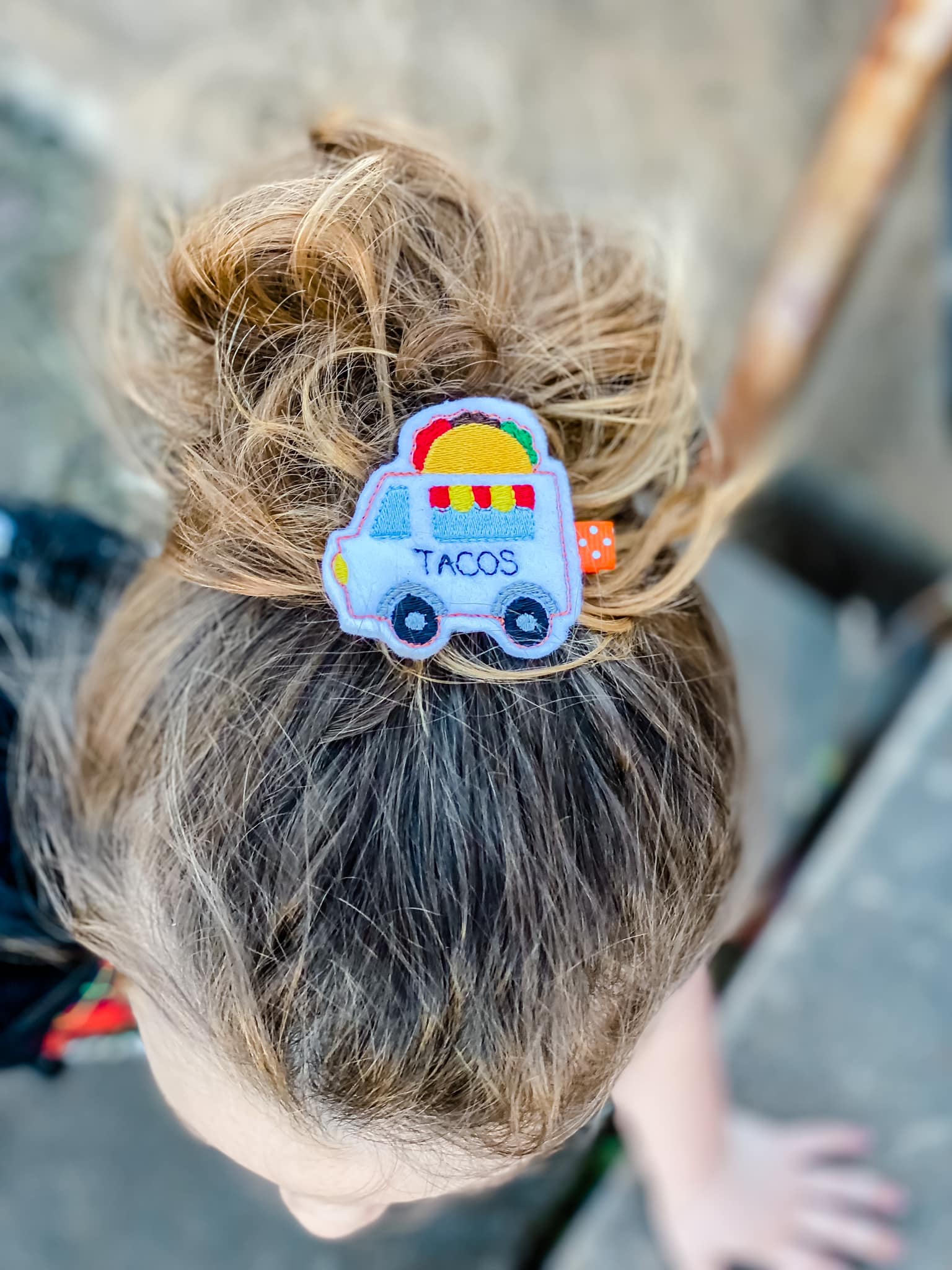 Taco Truck Felt Hair Clip