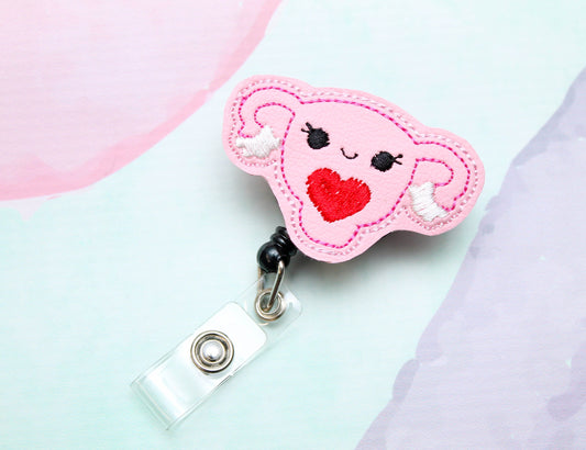 Uterus Badge Reel 