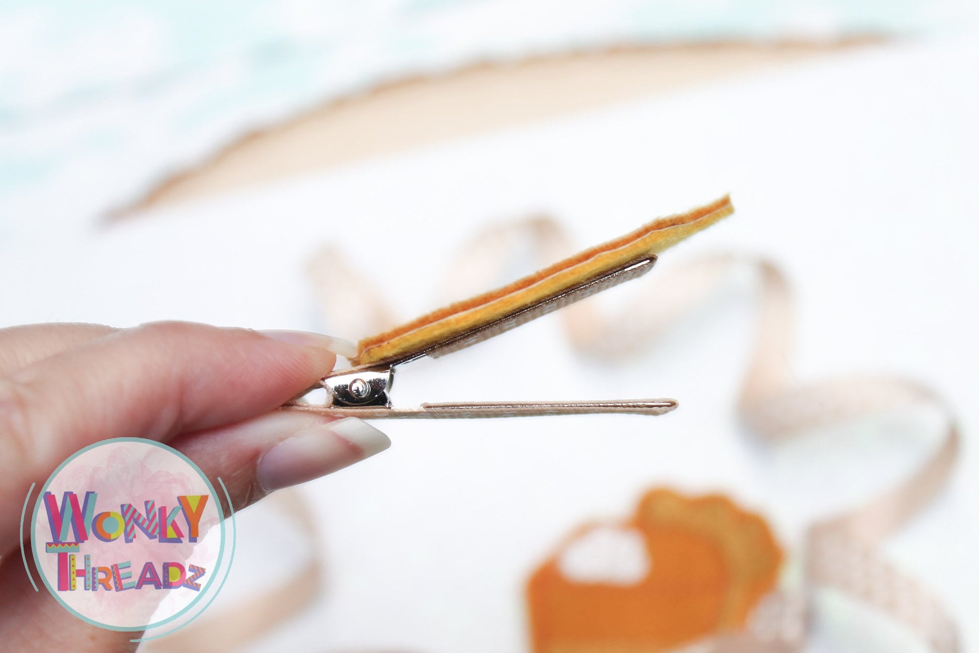 Pumpkin Pie Delight Felt Hair Clip
